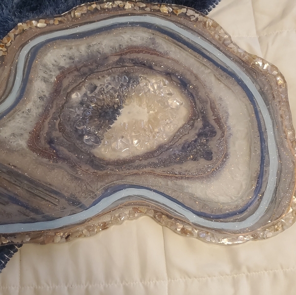 Geodes abstract wall art paintings embellished art - Picture 2 of 15